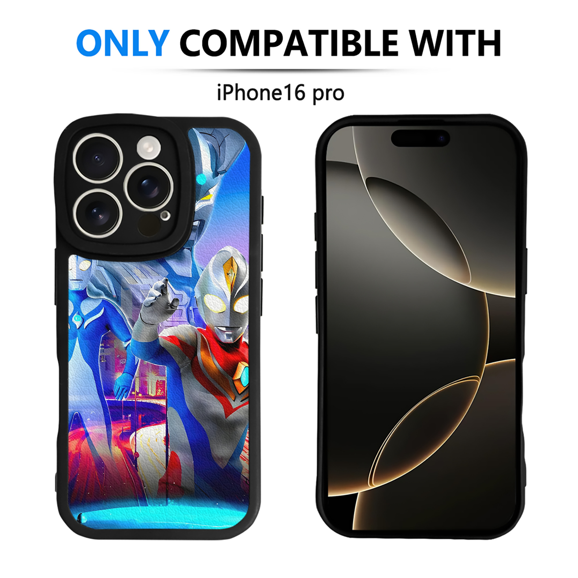 ウルトラマン Ultraman 【iPhone 16シリーズ対応】シリコンスマホケース（レザー調） 材質：シリコン